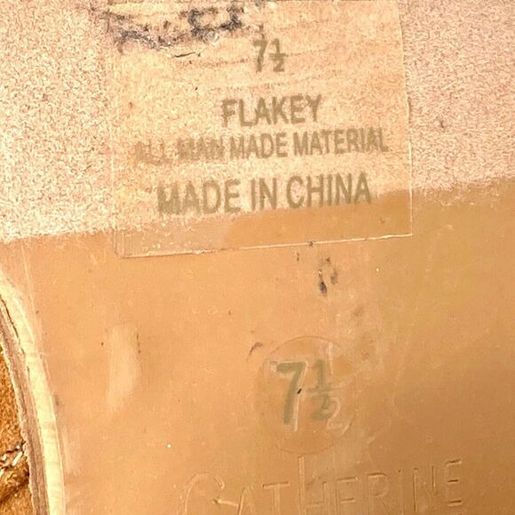 Catherine Malandrino Flakey Ankle Heel Boots Brown Faux Suede Boho Dressy Bootie - Picture 12 of 13